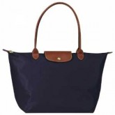 Sacs Shopping Longchamp pas cher en lignes Les Pliage Large Bleu Fonc